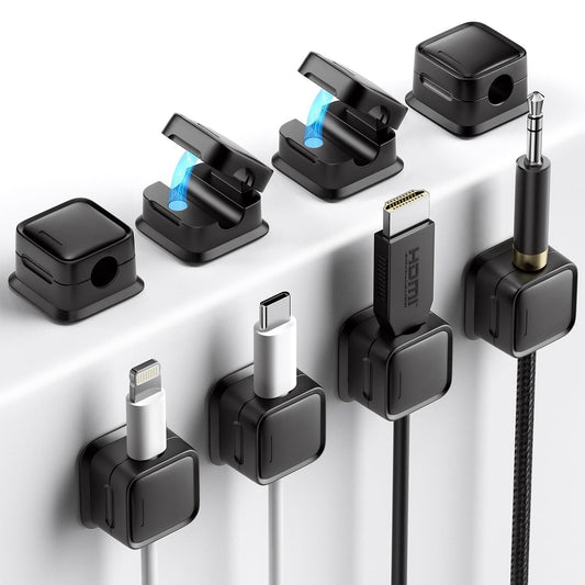 Magnetic Cable Clips (6-Pack) – Tidy Up Instantly