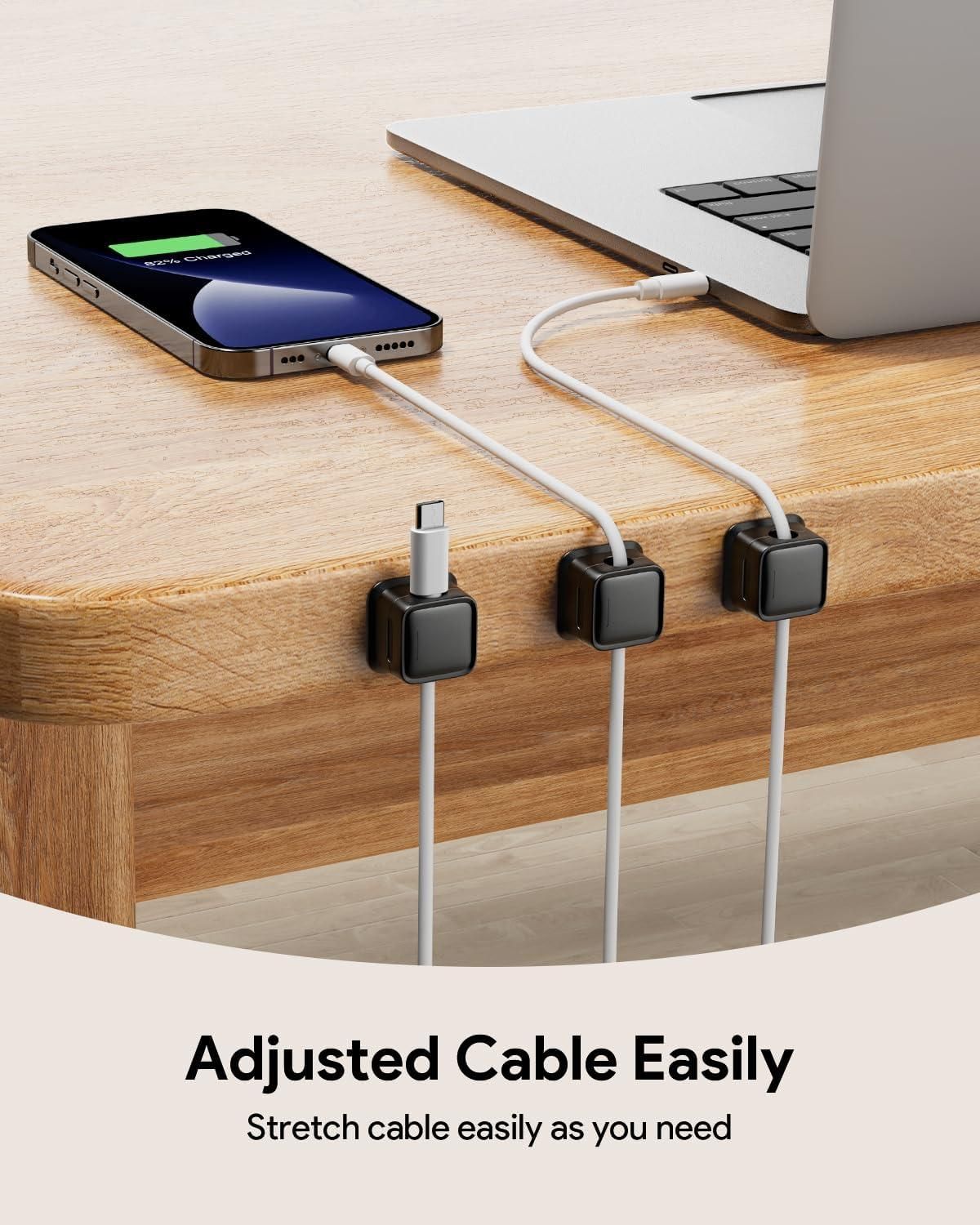 Magnetic Cable Clips (6-Pack) – Tidy Up Instantly